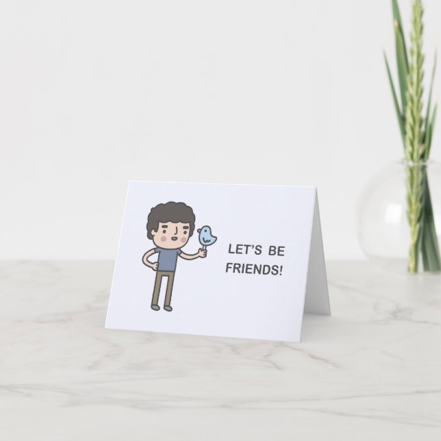 Lass’s Be Friends! Feiertagskarte (Vorderseite)