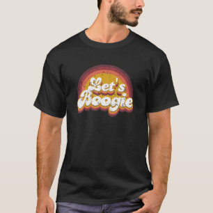 Lass s Boogie Kidcore Ästhetische Retro Rainbow Da T-Shirt