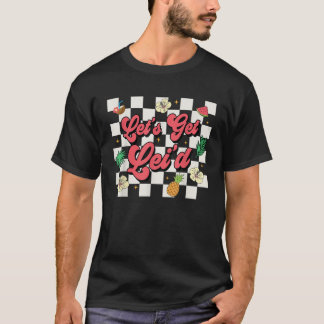 Lass s Get Lei d Hawaiian Lei Day Retro Groovy Par T-Shirt