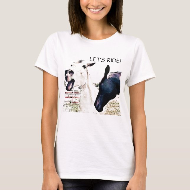 LASS"S Ride - Funny Ross T - Shirt (Vorderseite)