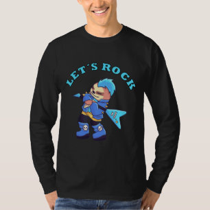 Lass S Rock Sloth Metal Music Sloth T-Shirt