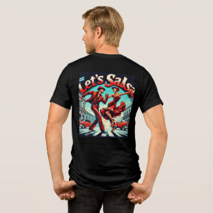 Lass’s Salsa Dance Tri-Blend T - Shirt (Back Desig