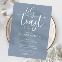 Lass’s Toast Chic Calligrafy Engagement Party