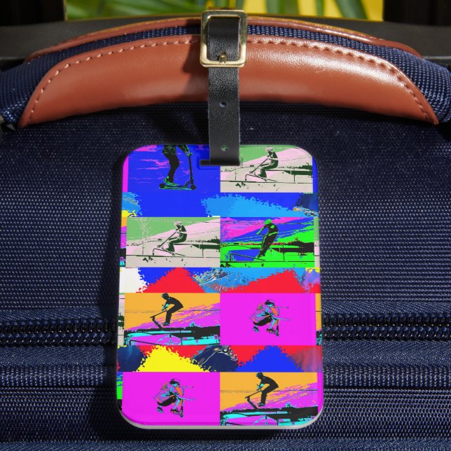 Lass Scoot - Stunt Scooter Rider Gepäckanhänger (Vorderseite Insitu 2)