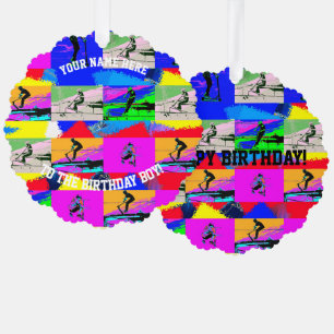 Lass Scoot - Stunt Scooter Rider Ornament Karte