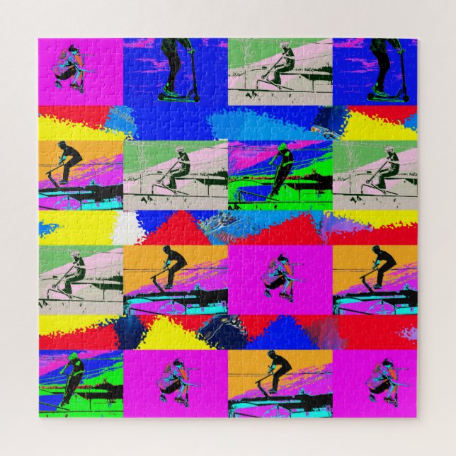 Lass Scoot - Stunt Scooter Rider Puzzle (Vertikal)