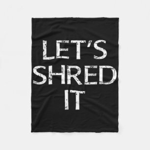 Lass Shred it Fun Snowboarden Dirtbiking Skifahren Fleecedecke