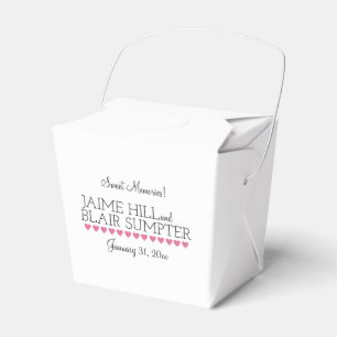 Lass sie essen Cake Empfang Cake Gefallen Box Pink Geschenkschachtel