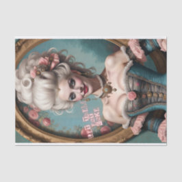 Lass sie essen Cake Marie Antoinette Decoupage Pap Seidenpapier