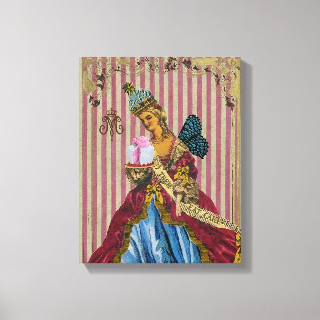 Lass sie essen Cake SIZE & STILE OPTIONEN - Leinwanddruck (Vorderseite)