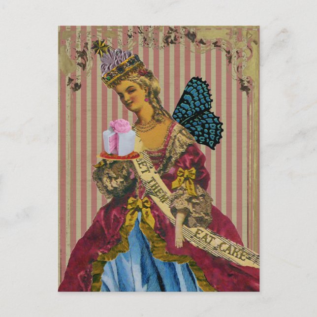 Lass sie essen Kuchen ~ Postkarte / Einladungen (Vorderseite)