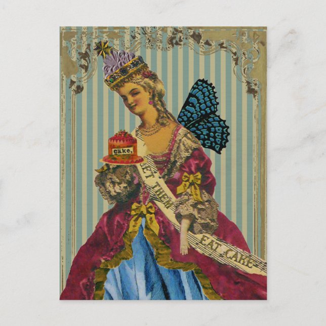 Lass sie essen Kuchen ~ Postkarte / Einladungen #1 (Vorderseite)