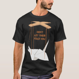 Lass sie falten Sie den Vogel Origami Artist Japan T-Shirt