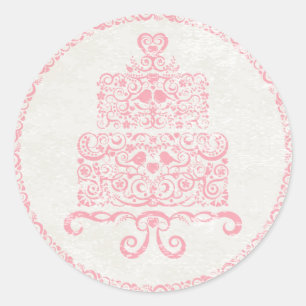 Lass sie Kuchen essen Sticker - Pink