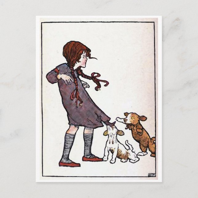 "Lass Sleeping Dogs Lie" Postkarte (Vorderseite)