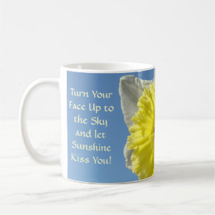 Lass Sunshine Kiss you! Frühlinggelbe Daffodiecups Tasse