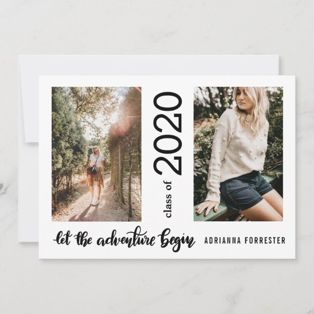 Lass The Adventure Begin Graduate Class of 2020 Einladung (Vorderseite)