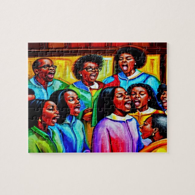 Lass The Choir Sing Christlich Jigsaw Puzzle (Horizontal)
