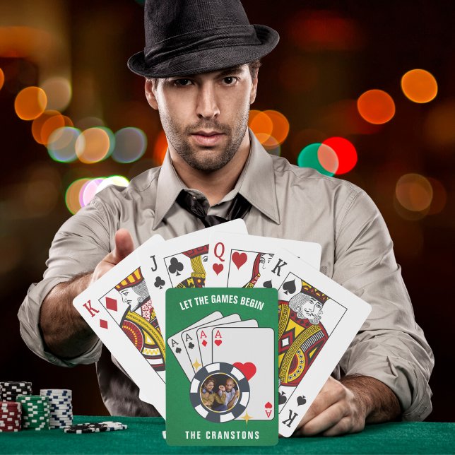 Lass The Games Begin Poker Chip Design Spielkarten (Von Creator hochgeladen)