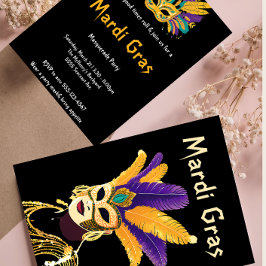 "Lass the Good Times Roll: Mardi Gras Celebration" Einladung