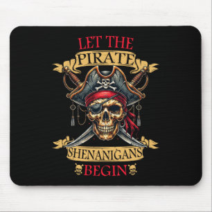 Lass The Pirate Shenanigans Beginnt Halloween Skul Mousepad