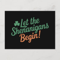 Lass The Shenanigans Begin Funny Irish St Patricks