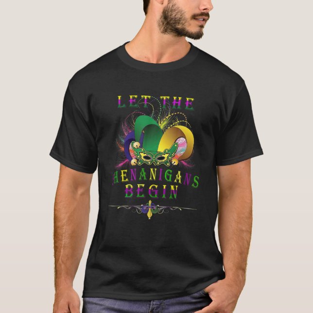 Lass The Shenanigans Begin Mardi Gras 2022 Parade  T-Shirt (Vorderseite)