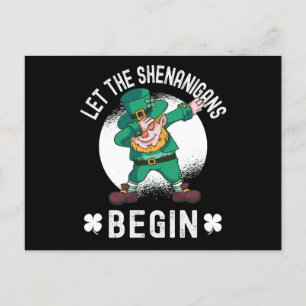 Lass The Shenanigans Begin - St Patricks Day Postkarte