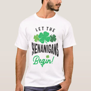 Lass The Shenanigans Begin St Patricks Day T-Shirt