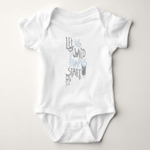 Lass the Wild Rumpus Start - Blau Baby Strampler