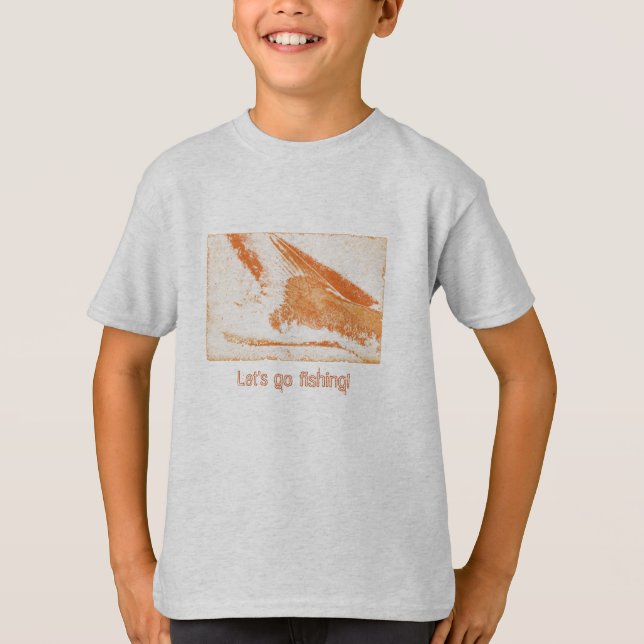 Lass uns angeln gehen! T-Shirt (Vorderseite)