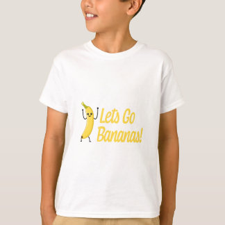 Lass uns Bananen gehen! Niedlicher Banana-Cartoon. T-Shirt