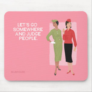 Lass uns beurteilen mousepad