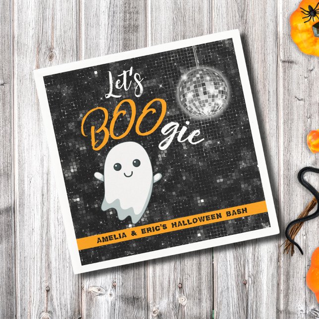 Lass uns BOOgie Disco Halloween Serviette (Von Creator hochgeladen)