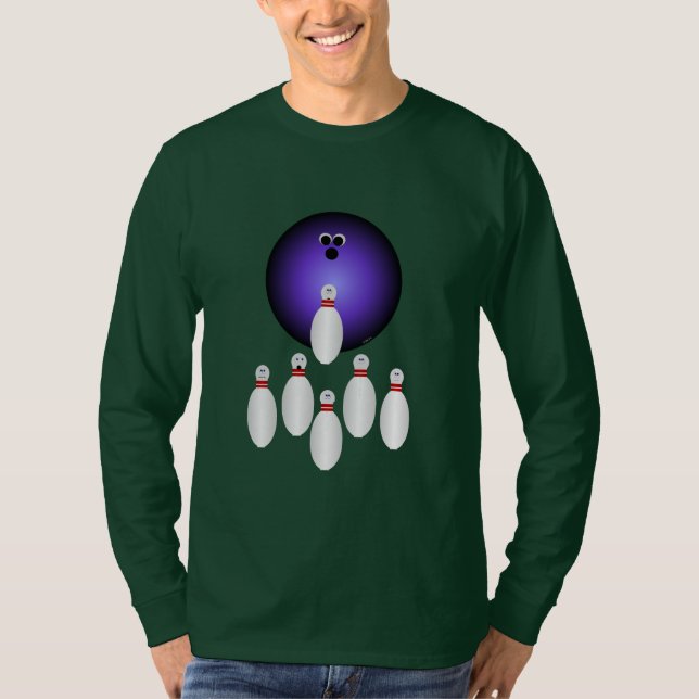 Lass uns Bowling Tshirt gehen (Vorderseite)