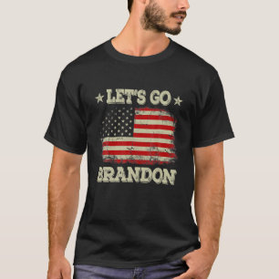 Lass uns Brandon America Flag, Brandon T-Shirt New