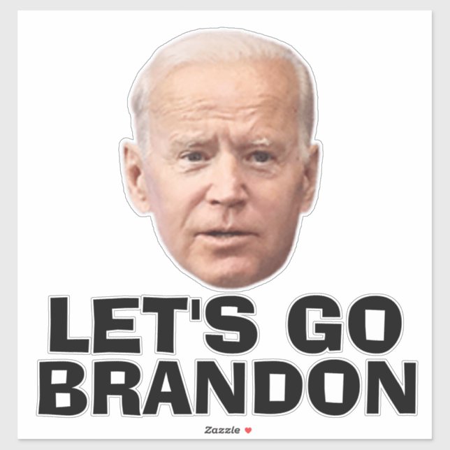 LASS UNS BRANDON BIDEN DIE CUT STYLE DECAL STICKER (Blatt)