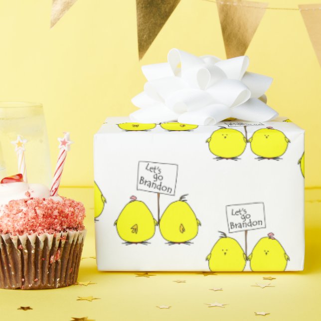 Lass uns Brandon Chicks Geschenkwrap gehen Geschenkpapier (Geburtstagsparty)