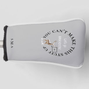 Lass uns Brandon Funny LOL Deer Mongoram Putter ge Golf Headcover