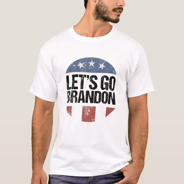 Lass uns Brandon Funny loslassen T-Shirt (Vorderseite)