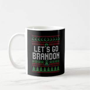 Lass uns Brandon Funny Ugly Weihnachtskraut gehen Kaffeetasse