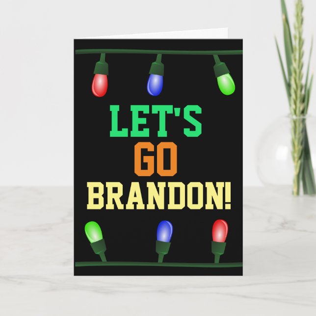 LASS UNS BRANDON GEHEN! ANTIBIDEN CHRISTMAS CARDS KARTE (Vorderseite)