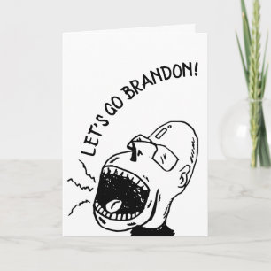 LASS UNS BRANDON GEHEN! FUNNY CHRISTMAS CARDS KARTE