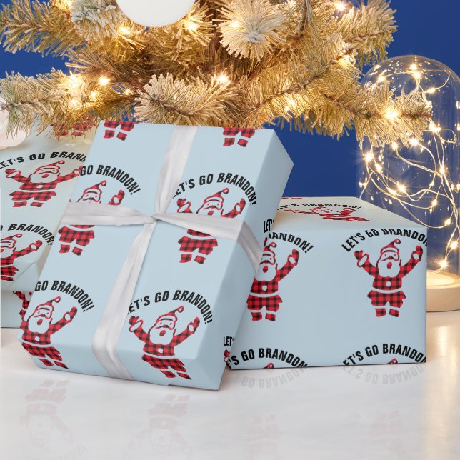 LASS UNS BRANDON GEHEN! FUNNY CHRISTMAS SANTA WRAP GESCHENKPAPIER (Feiertage)