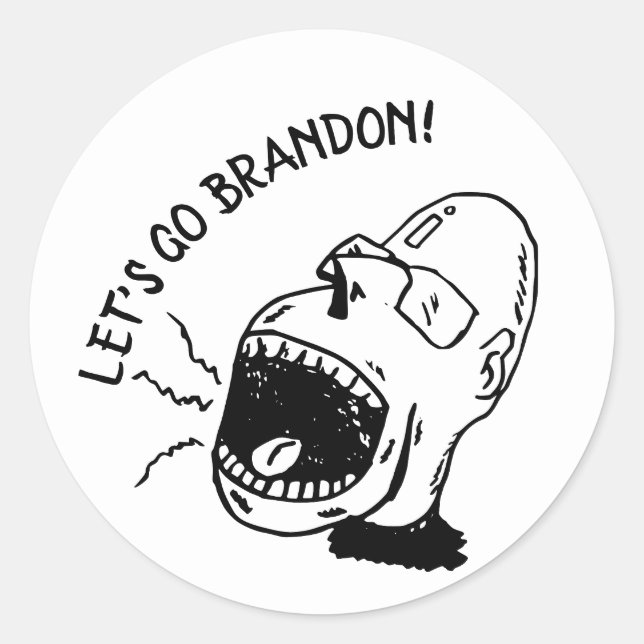LASS UNS BRANDON GEHEN! FUNNY STICKERS (Vorderseite)