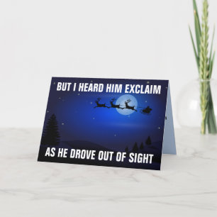 LASS UNS BRANDON GEHEN! SANTA ÜBERSIERTE CHRISTMAS KARTE