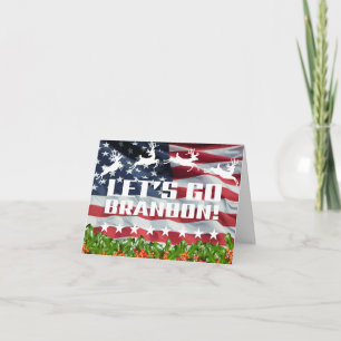 LASS UNS BRANDON GEHEN! [Schriftart 3] Weihnachtsk Karte