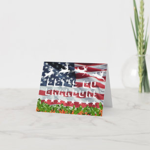 LASS UNS BRANDON GEHEN! [Schriftart 4] Weihnachtsk Karte