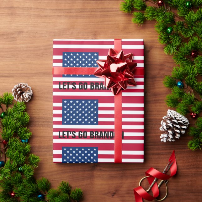 LASS UNS BRANDON GEHEN! WRISTMAS WRAPPING PAPIER GESCHENKPAPIER (Feiertagsgeschenk)