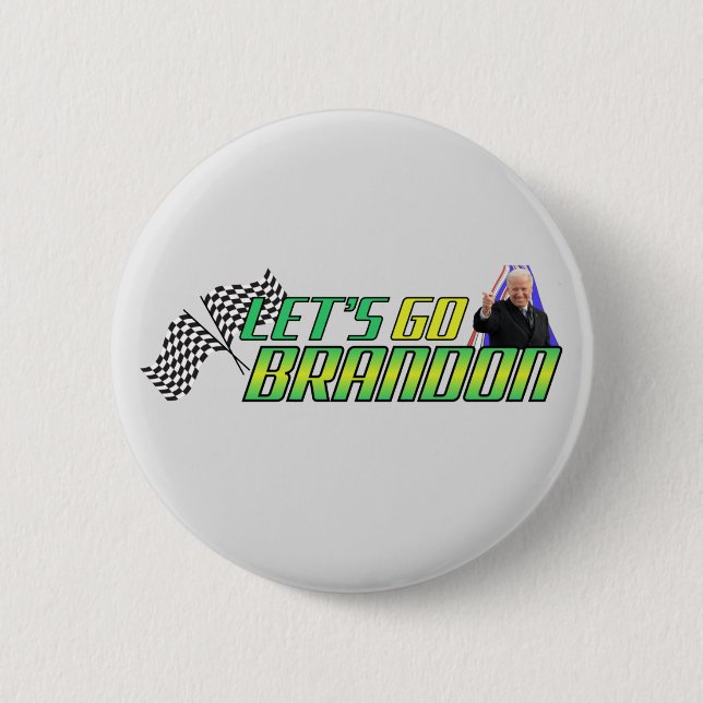 Lass uns Brandon losgehen Button (Vorderseite)